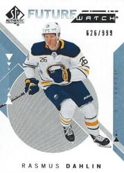 2018-19 SP Authentic Base Set Rasmus Dahlin #230 card