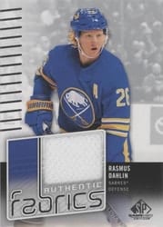 2022-23 SP Game Used Authentic Fabrics Rasmus Dahlin #AF-RD card