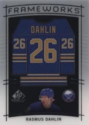 2024-25 SP Game Used Frameworks Rasmus Dahlin #F-RD card