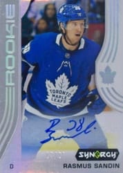 2019-20 Upper Deck Synergy Base Set Rasmus Sandin #83 card