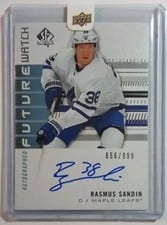 2019 SP Authentic Rasmus Sandin #200 card