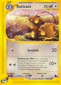 Skyridge Raticate #89 card