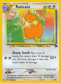 Southern Islands Raticate #6 card