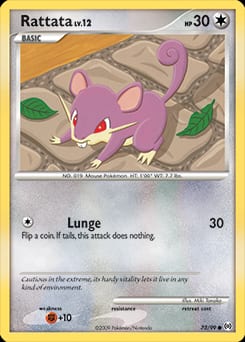 Arceus Rattata #73 card