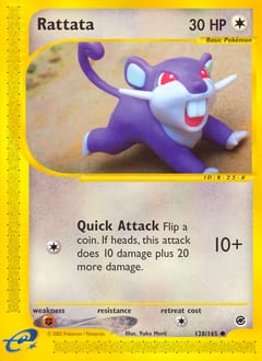 Expedition Base Set Rattata #128 card
