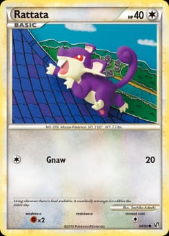 HS—Undaunted Rattata #64 card