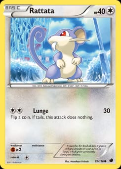 Plasma Freeze Rattata #87 card