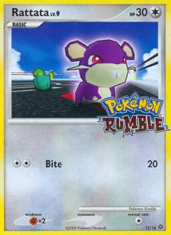 Pokémon Rumble Rattata #15 card