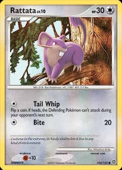 Secret Wonders Rattata #103 card