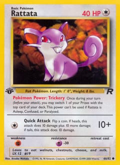 Team Rocket Rattata #66 card