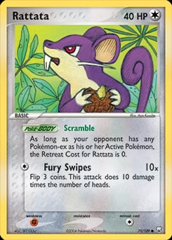Team Rocket Returns Rattata #71 card