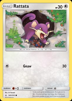 Unbroken Bonds Rattata #143 card