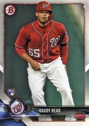 2018 Bowman Base Set Raudy Read #20 card