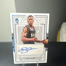 2023-24 Topps Royalty Court Circular Autographs Ray Allen #CCA-RA card