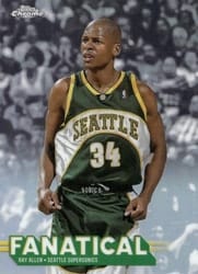 2025-26 Topps Chrome Fanatical Ray Allen #FAN-18 card