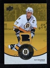2023-24 Upper Deck Boston Bruins Centennial Centennial Cloth Premium Relics Ray Bourque #CCR-RB card