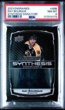 2023-24 Upper Deck Engrained Synthesis Signatures Ray Bourque #S-RB card