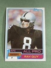 1981 Topps Ray Guy #510 card