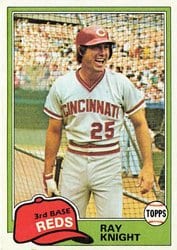 1981 Topps Base Set Ray Knight #325 card
