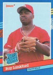 1991 Donruss Base Set Ray Lankford #43 card