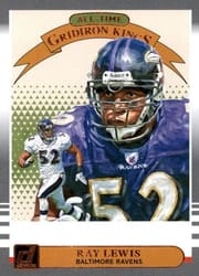 2019 Donruss All-Time Gridiron Kings Ray Lewis #AGK-15 card
