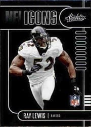 2019 Panini Absolute NFL Icons Ray Lewis #11 card