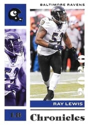 2020 Panini Chronicles Base Set Ray Lewis #8 card