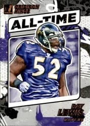 2021 Donruss All-Time Gridiron Kings Ray Lewis #AT-6 card