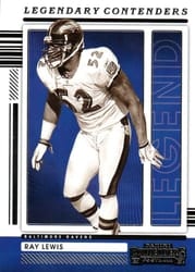 2021 Panini Contenders Legendary Contenders Ray Lewis #LGD-RLE card