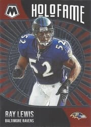 2021 Panini Mosaic HoloFame Ray Lewis #1 card