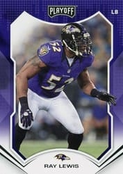 2021 Panini Playoff Base Set Ray Lewis #30 card