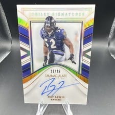 2023 Panini Immaculate Collection Jubilee Signatures Ray Lewis #14 card