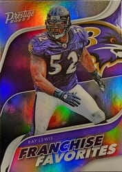 2023 Panini Prestige Franchise Favorites Ray Lewis #4 card
