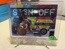 2024 Topps Resurgence Sign-Off Ray Lewis #SO-8 card