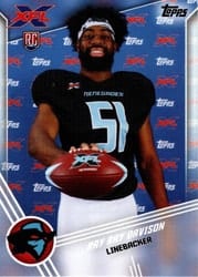 2020 Topps XFL Base Set Ray Ray Davison #80 card