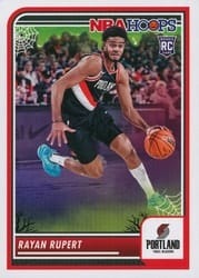 2023-24 Hoops Haunted Hoops Base Set Rayan Rupert #155 card