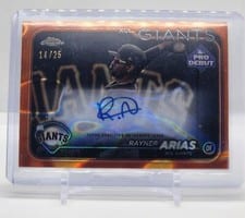 2024 Topps Pro Debut Chrome Autographs Rayner Arias #PDC-78 card