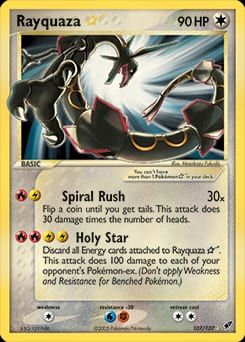 2005 Deoxys Rayquaza ★ #107 card