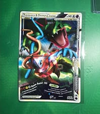 HS—Undaunted Rayquaza & Deoxys LEGEND #89 card