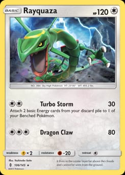 Guardians Rising Rayquaza #106 card