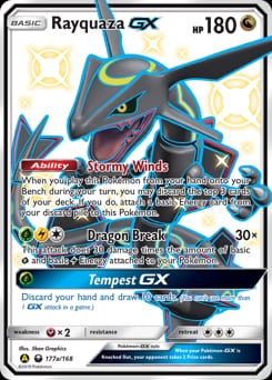 Celestial Storm Rayquaza-GX #177a card