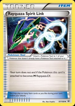 Roaring Skies Rayquaza Spirit Link #87 card