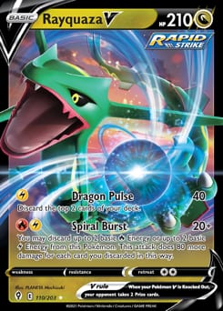 Evolving Skies Rayquaza V #110 card