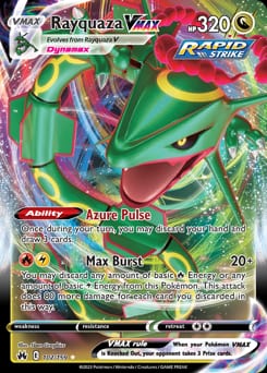 Crown Zenith Rayquaza VMAX #102 card