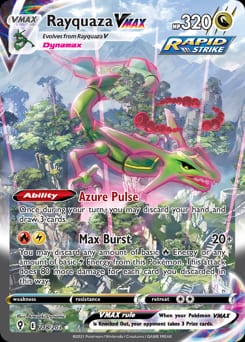2021 Evolving Skies Rayquaza VMAX #218