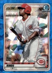 2020 Bowman Sapphire Edition Base Set Rece Hinds #BCP-41 card