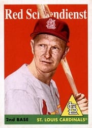 2019 Topps Archives Base Set Red Schoendienst #52 card