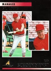2023 Panini Chronicles Pinnacle Red Schoendienst #28 card