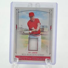 2024 Panini Boys of Summer Pastime Materials Red Schoendienst #PM-RS card