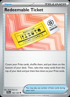 Journey Together Redeemable Ticket #156 card